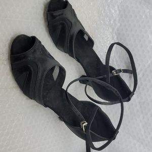 Strappy black dress shoe 8.5 Salsa Ballroom dancing